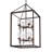 Averee 8 - Light Gunmetal Bronze Lantern Pendant
