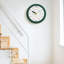 Horloges murales analogiques rondes vertes-2067332063