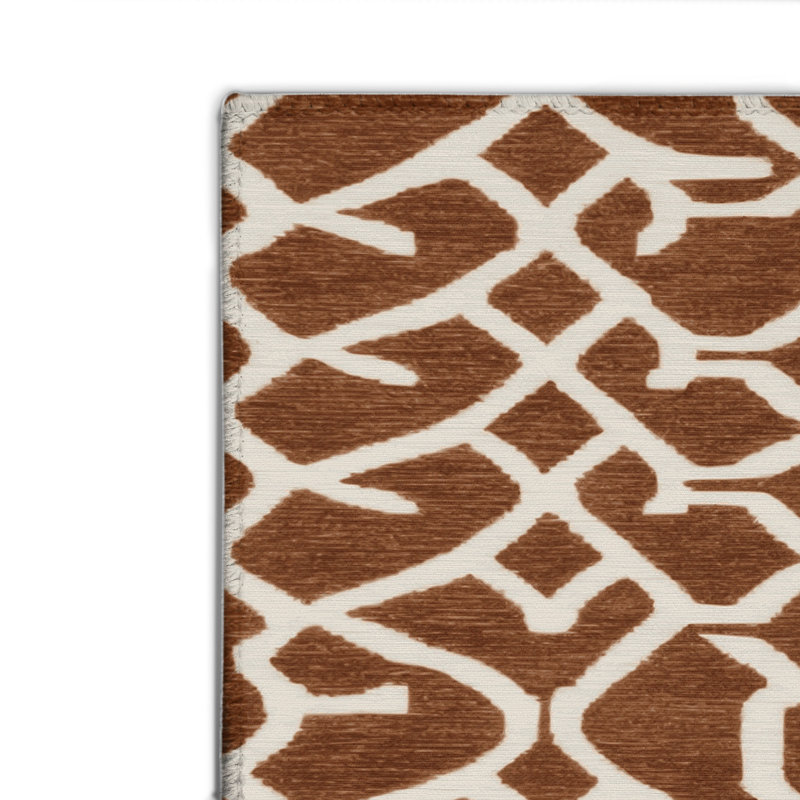 Tapis brun intérieur et extérieur Trellis, Rectangulaire 2 pi x 3 pi