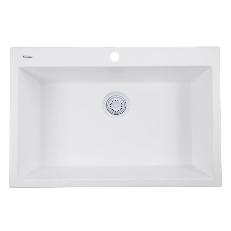 Disposal Trim For Granite Composite Sinks, Matte White
