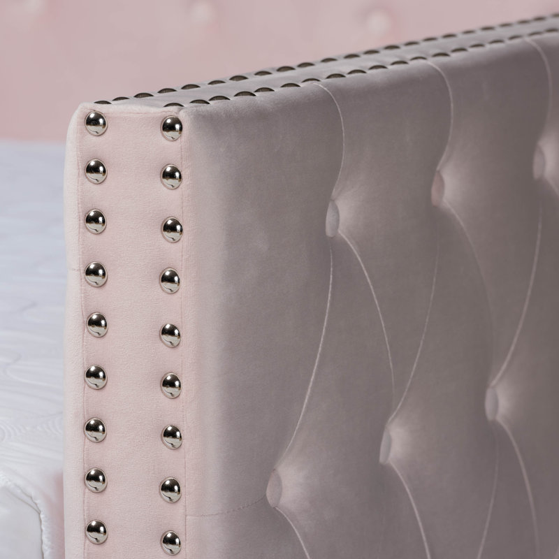 Florissant Upholstered Daybed, Full, Pink