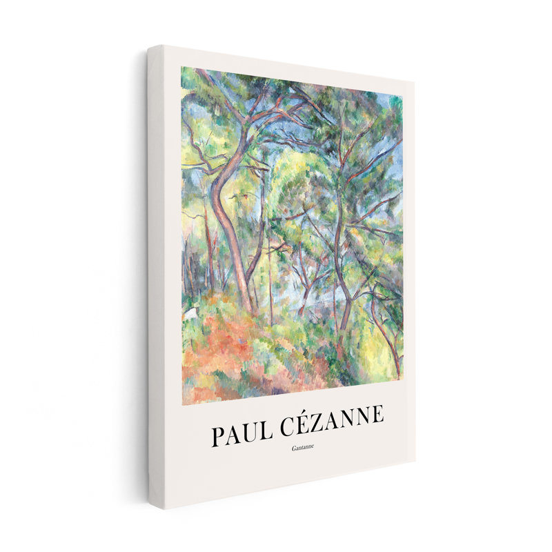 Paul Cezanne - Sous-Bois, Unframed, Canvas, 16"H x 20"W