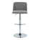 Swivel Upholstered Adjustable Height Counter Stool with Metal Frame