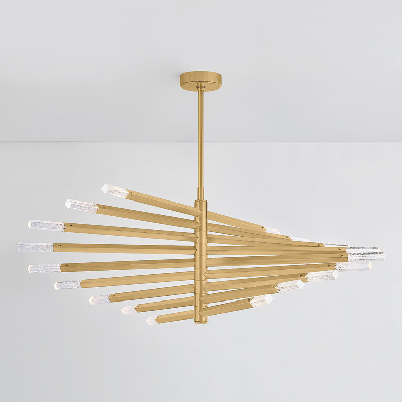 Lustre Strasbourg en laiton vieilli