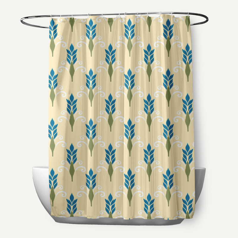 Rideau de douche simple Friendship, Jaune