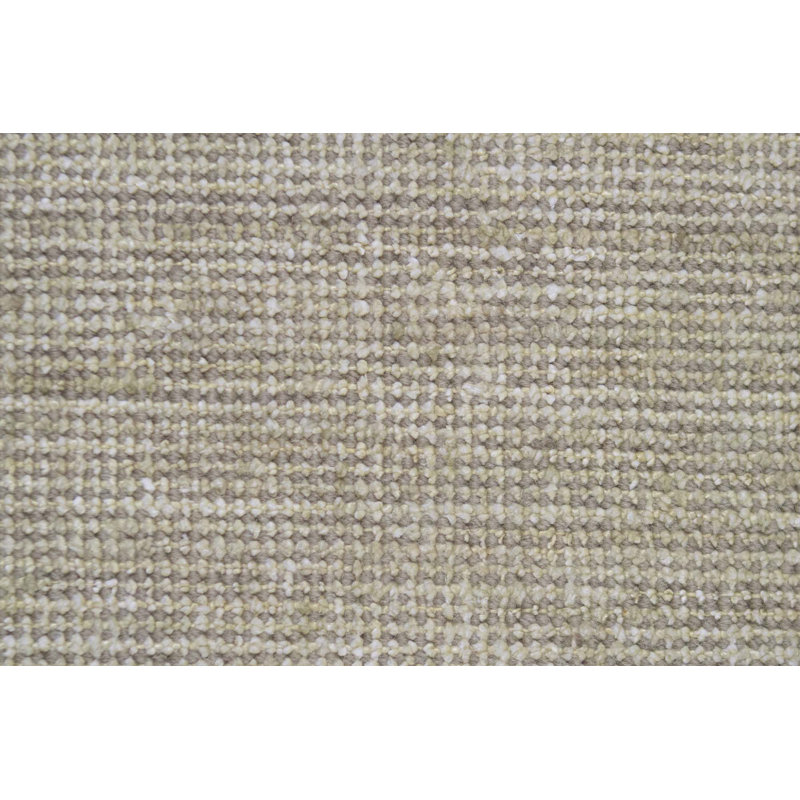 Tapis gris clair noué à la main de haute qualité