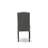 7-Piece Rectangular Dining Table Set with a Wonderful Cement Kitchen Table top and 6 Dark Shitake dining room chairs with Nail Heads and Wire Brushed Black Finish-627658660