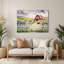 "Farm Picket Fence", art mural en métal beige-1232483248