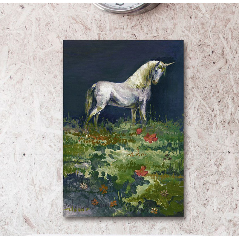 Unicorn Garden - Wrapped Canvas Print, 152cm H x 101cm W x 3.81cm D