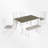 Xella 6 - Person Four Leg Dining Set-1678134792-1678134793
