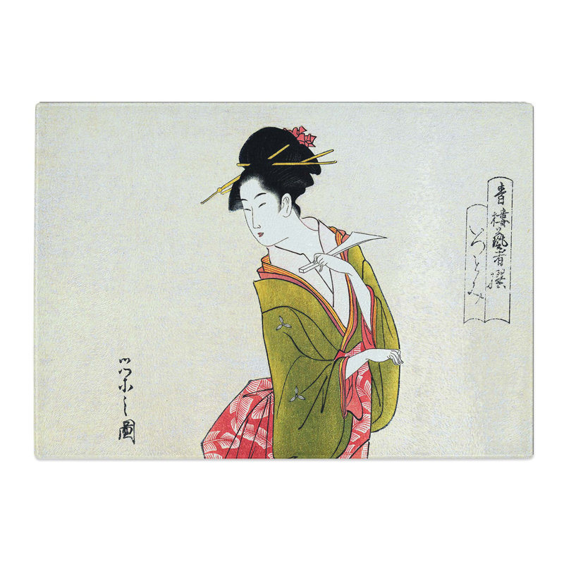 Tempered Glass Itsutomi by Chobunsai Eishi Chopping Board, 28.5 cm x 20 cm
