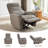 31" Oversized Power Recliner Chair With Adjustable Headrest, Fsc Wood Frame & 360 Lb. Weight Capacity (set Of 2)