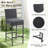 Wicker Bar Set with 4 Stools & Outdoor Bar Table-1281852467