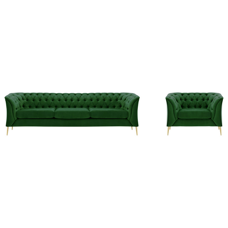Ranae 2 - Piece Velvet Living Room Set