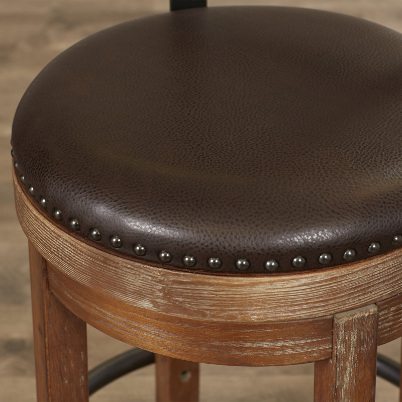 Guadlupe Swivel Upholstered Counter Stool, 36" H x 60.13" L x 30" W, Counter Stool (24.25" Seat Height)
