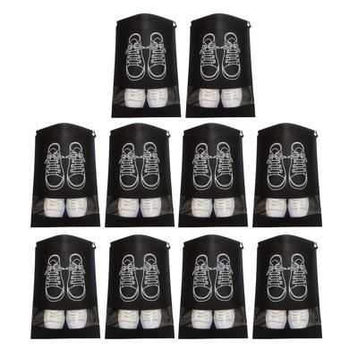 10Pcs Travel Shoes Bag Storage Set Breathable Design Boots Shoes Drawstring Pouch Multifunctional Organizer