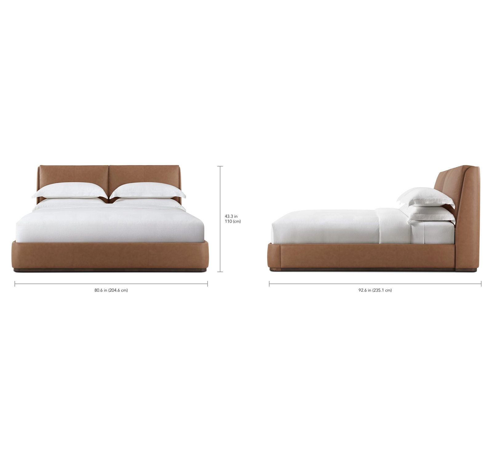 Colten Upholstered Bed, Brown, King
