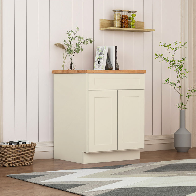 Armoire de cuisine prête à assembler en contreplaqué l 27 po x P 24 po x H 34,5 po