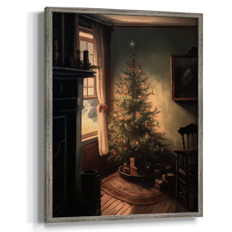 «Christmas Holiday Art DCX», reproduction encadrée - bois massif