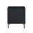 Myles Black, Silver & Gold Finish Nightstand