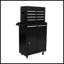 Commode à outils amovible 5 tiroirs avec armoire inférieure et une tablette réglable-1340232890