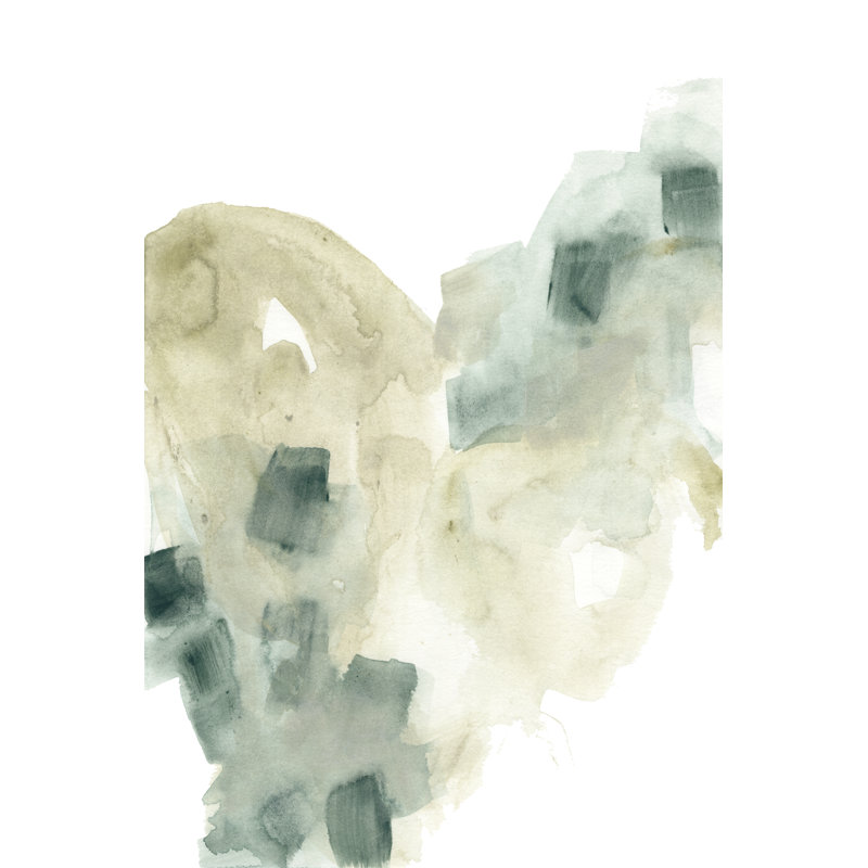 Fluid Dynamics I - Painting, 122 cm H x 81 cm W, Black Floater Framed