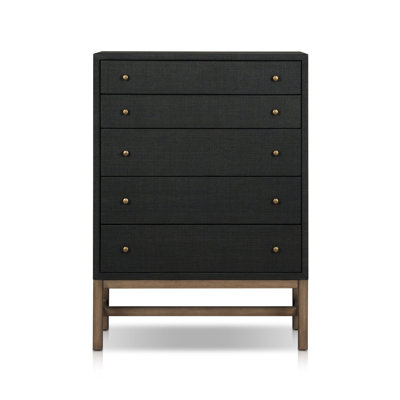 Hakana Solid Wood 34'' W 5 - Drawer Dresser
