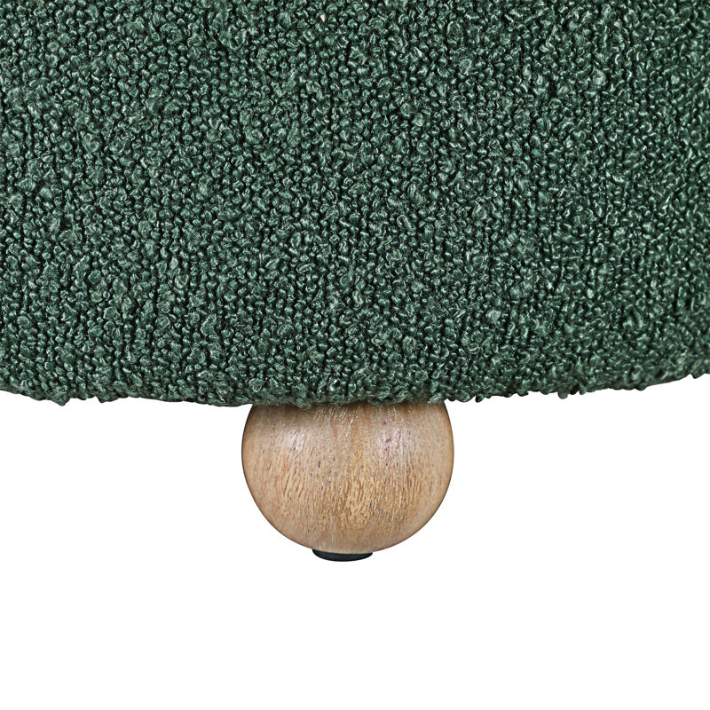 Fauteuil pivotant avec repose-pieds Upholstery, Vert