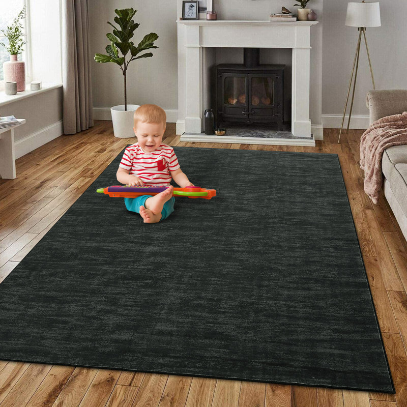 Tapis antidérapant pour le salon Randolph, Rectangle 5 pi x 7 pi