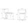 Sounor Extra Tall Two Piece Toilet with 21 inches Elongated Bowl Single 1.28 GPF Front Flush