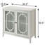 Console blanche avec 2 portes