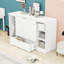Lit escamotable simple avec garde-robe intégrée et tablettes de rangement