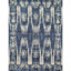 Tapis bleu marine et argent noué à la main de haute qualité-49812251