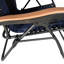 Oversized Padded Zero Gravity Chair, 30" Wide Seat Lounger, Foldable Patio Recliner With Cup Holder, Support 400 Lbs, Ergonomic Comfort Removable , Distinct Wooden , Rust- Steel Frame, Breathable