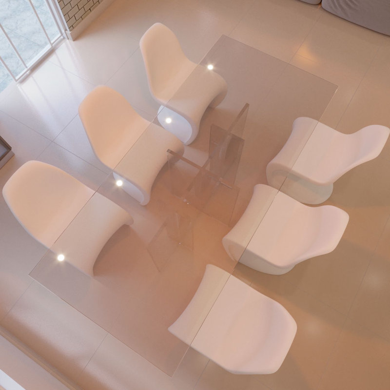 May Glass Dining Table