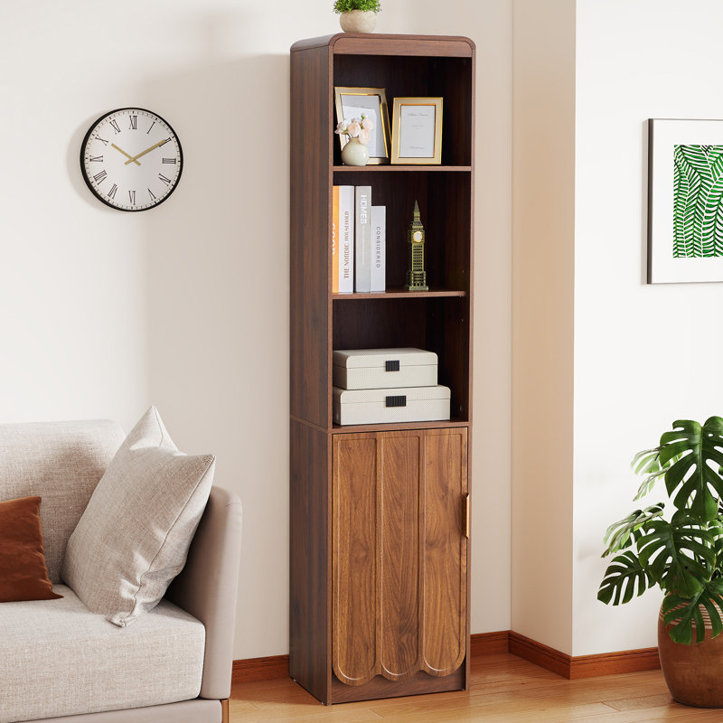 Armoire de salle de bain autoportante, Noyer