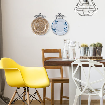 Metal Floating Shelf with Hooks