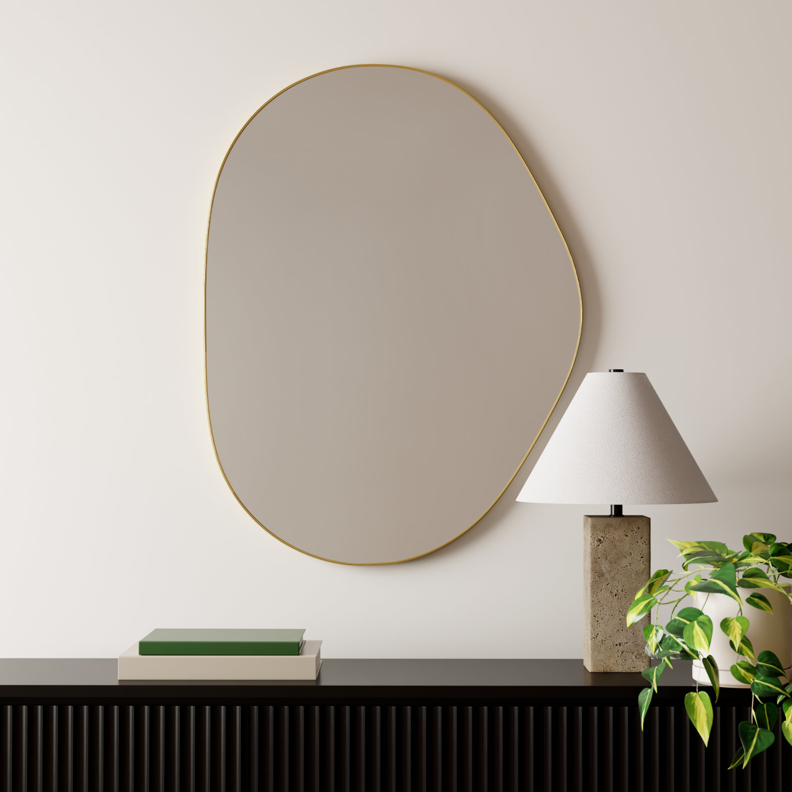 Kest Accent Mirror, Gold, 40" x 30"