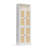 85.8" H X 23.6" W 7-Tier Large Rattan Wood Storage Bookcase, Bookshelf With Storage Cabinet and White Downlights For Living Room, Study