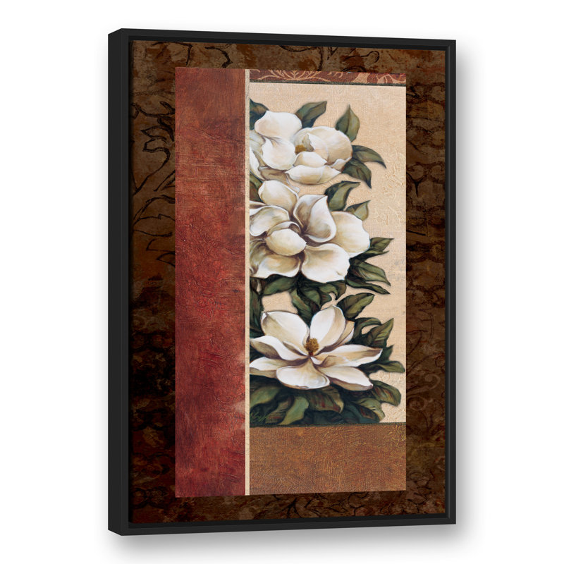 Panneau de magnolia encadré sur toile, H 37,75 po x l 25,75 po