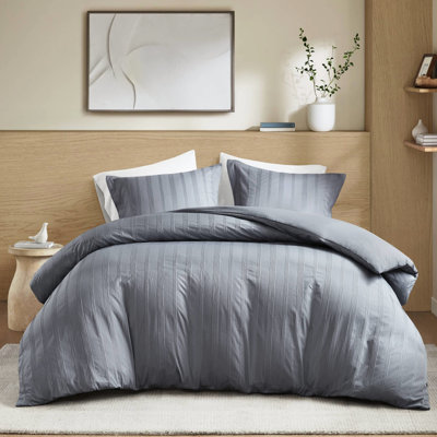 Couette entièrement tissée 3 pièces, surface lisse, résistante au boulochage, s'adapte à toutes les tailles de chambre à coucher, convient aux dortoirs