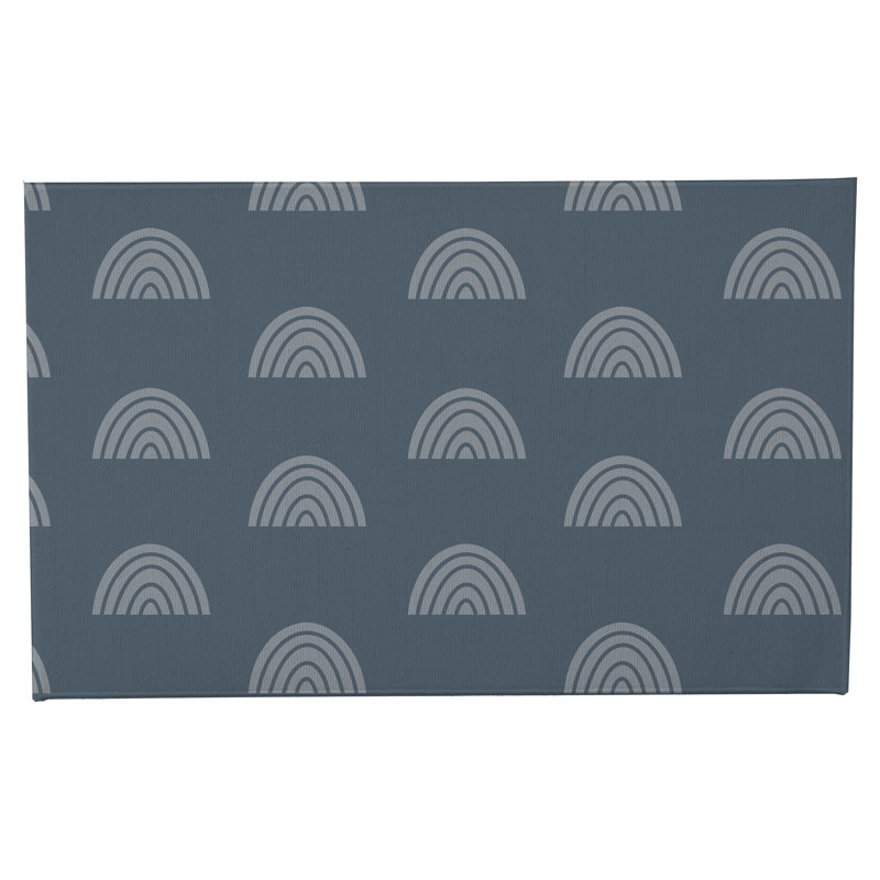 Tapis de toilette rectangulaire antidérapant absorbant Bows Match, Peach, Orange, Ivory