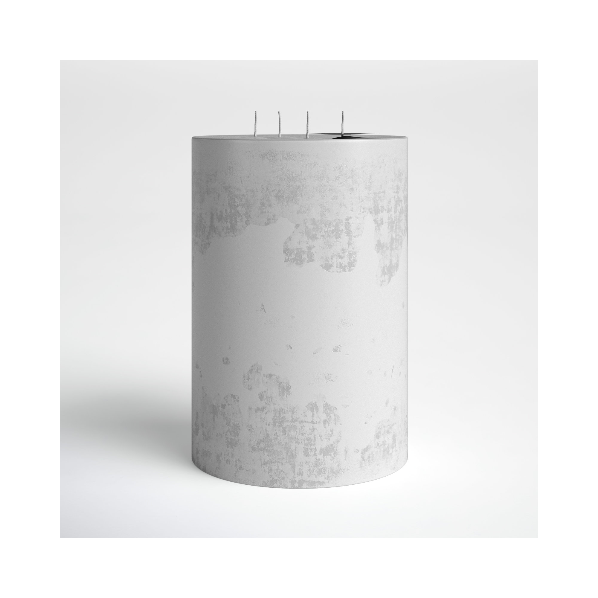 Pillar Super Unscented Candle, 11.8" H x 7.5" W x 7.5" D, Linen