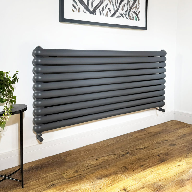 Naida Horizontal Oval Panel Radiators, 23.62" H x 39.37" W x 3.34" D