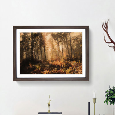 Forest in an Orange Glow - Framed Print