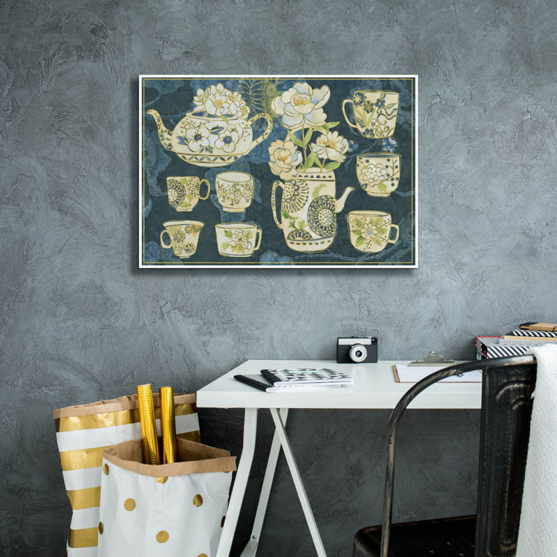 «Oolong Collection A» par Chariklia Zarris, art mural sur toile, H 18 po x l 26 po x P 0,75 po
