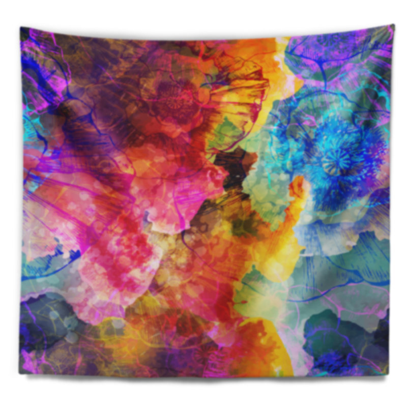 Tapisserie couleurs sans soudure Abstract, H 50 po x l 60 po