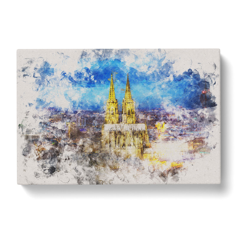 The Cologne Cathedral In Germany - Wrapped Canvas Print, 60cm H x 91cm W x 3cm D
