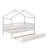 Wooden House Bed with Trundle-126131858-126131857