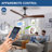 52'' Walnut Modern Ceiling Fan Indoor/Outdoor Fan for Patios with Light and Remote Control 6-Speed Mute Reversible Motor Time-419788646